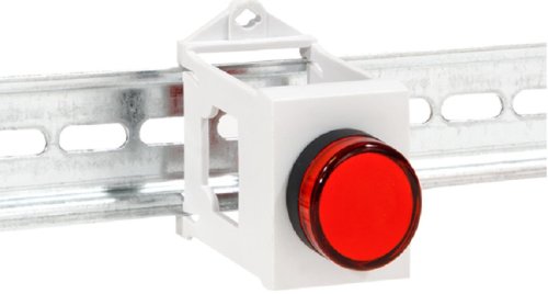 Адаптер для кнопки на DIN-рейку EKF PROxima белый картинка